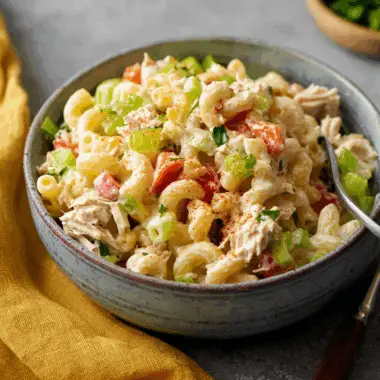 Creamy Tuna Macaroni Crunch Delight