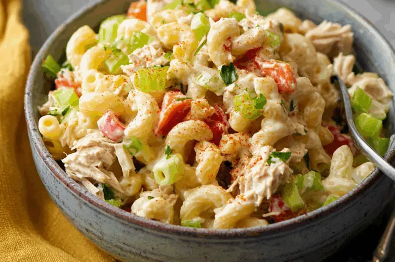 Creamy Tuna Macaroni Crunch Delight