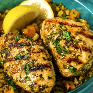 Grilled Chicken Breasts Marinated in Armenian Herb Delight