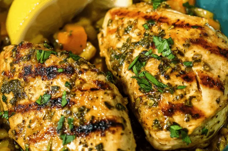 Grilled Chicken Breasts Marinated in Armenian Herb Delight