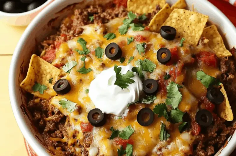 Delicious Mexican Taco Casserole