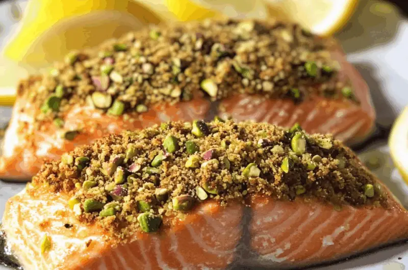Crispy Pistachio-Coated Salmon