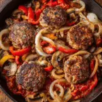 Savory Skillet-Stewed Burgers in Marinara Wine Sauce
