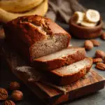 Moist & Fluffy Banana Bread with Hints of Vanilla and Brown Sugar