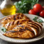 Flame-Kissed Brined Chicken Breasts with Paprika Oil