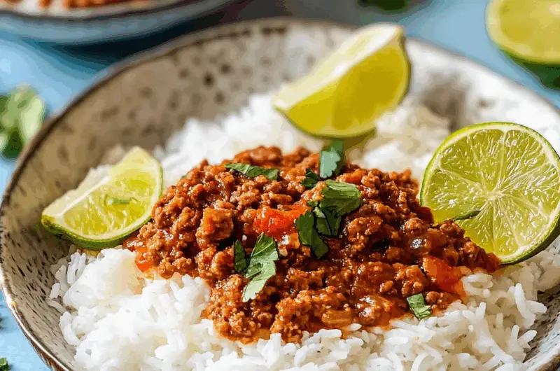 Zesty Thai-Inspired Spiced Ground Beef