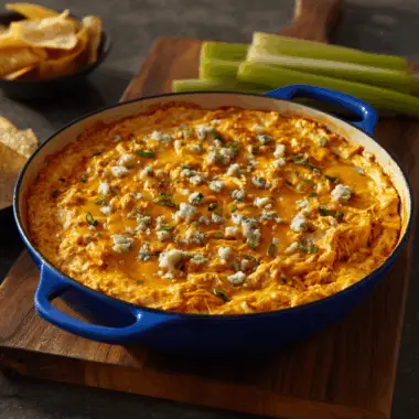 Creamy Spicy Buffalo Chicken Party Dip