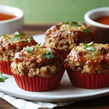 Savory Mini Meatloaf Cups Nestled on Classic Stove Top Stuffing
