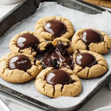 Decadent Chocolate Peanut Butter Buckeye Cookie