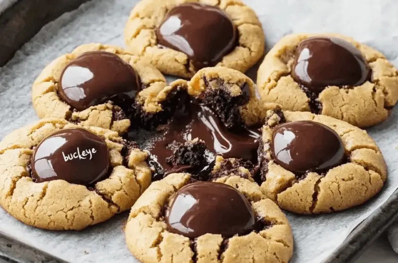 Decadent Chocolate Peanut Butter Buckeye Cookie