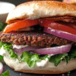 Greek-Inspired Gyros Burgers with Tzatziki Sauce
