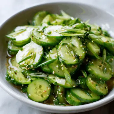 Cool & Crunchy Asian-Style Cucumber Salad