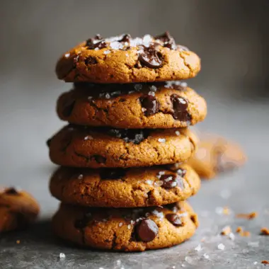 Ooey Gooey Vegan Chocolate Chip Cookies with Molasses & Tahini