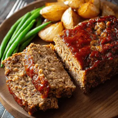 Wild Game Comfort Loaf with Tangy Mustard Glaze