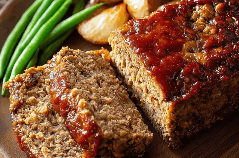 Wild Game Comfort Loaf with Tangy Mustard Glaze