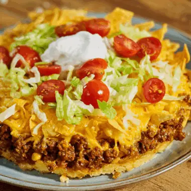 Savory Taco Pie with a Crispy Crust