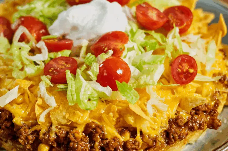 Savory Taco Pie with a Crispy Crust