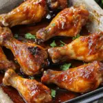 Sweet and Savory Caramelized Chicken Drumsticks & Wings