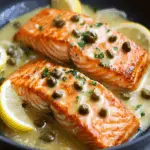 Pan-Seared Salmon in Lemon-Caper Sauce