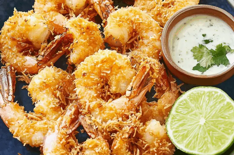 Crispy Coconut Shrimp with Zesty Honey-Lime Dip