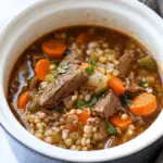Hearty Slow Cooker Beef & Barley Comfort Bowl