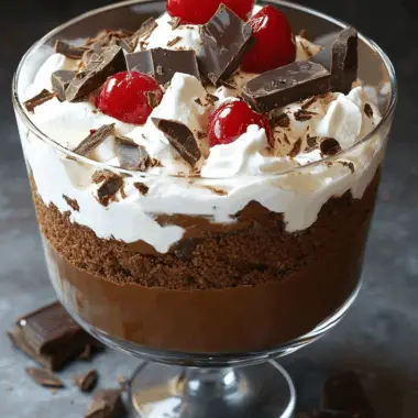 Decadent Fudge Brownie Chocolate Trifle Delight