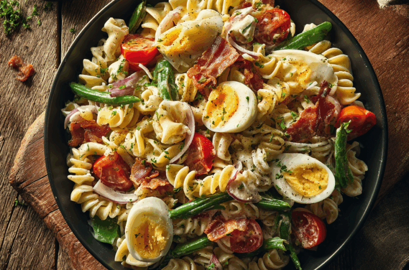 Creamy Cowboy Bowtie Pasta with Beans, Cheddar & BBQ Kick