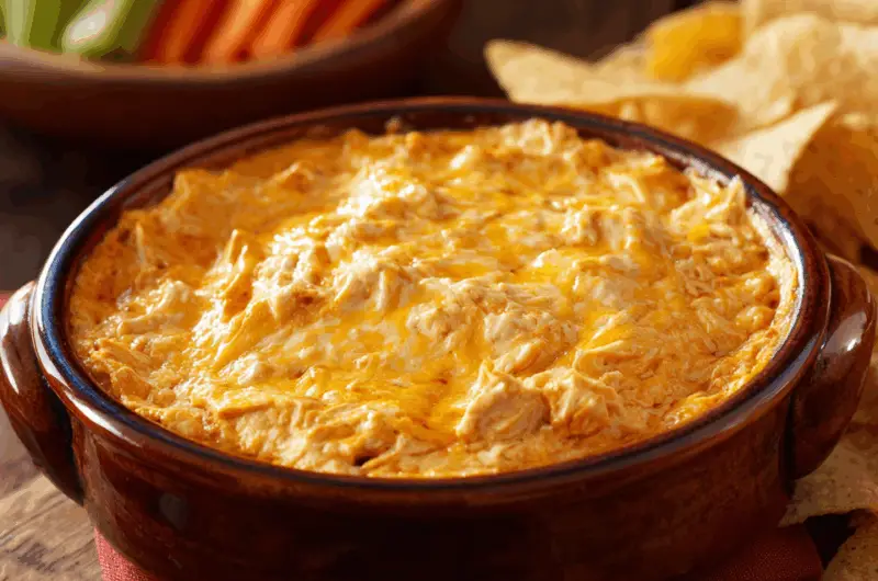 Creamy Crock Pot Buffalo Chicken Dip Delight