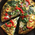 Golden Garden Frittata with Spinach, Peppers & Potatoes