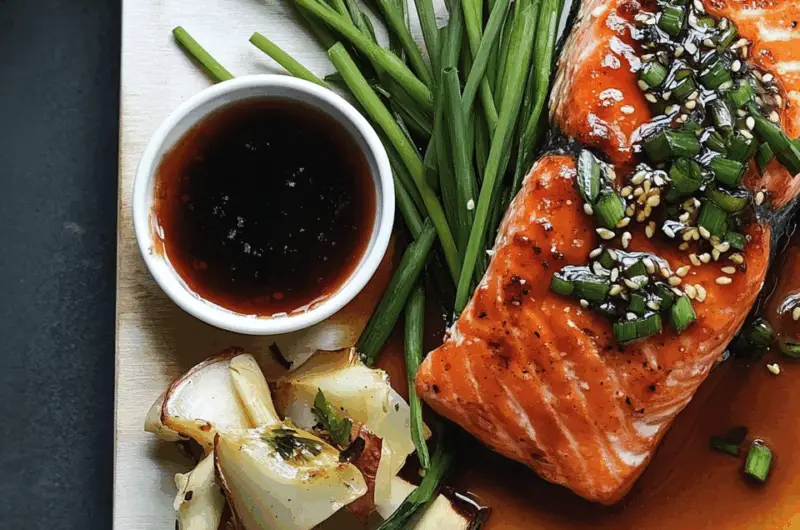 Sweet & Savory Miso-Glazed Salmon Fillets