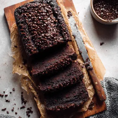 Decadent Dark Chocolate Banana Bread with a Moist, Fudgy Twist