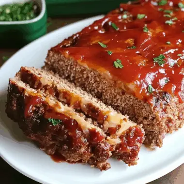 Savory Italian Meatloaf with Garlic and Herbs