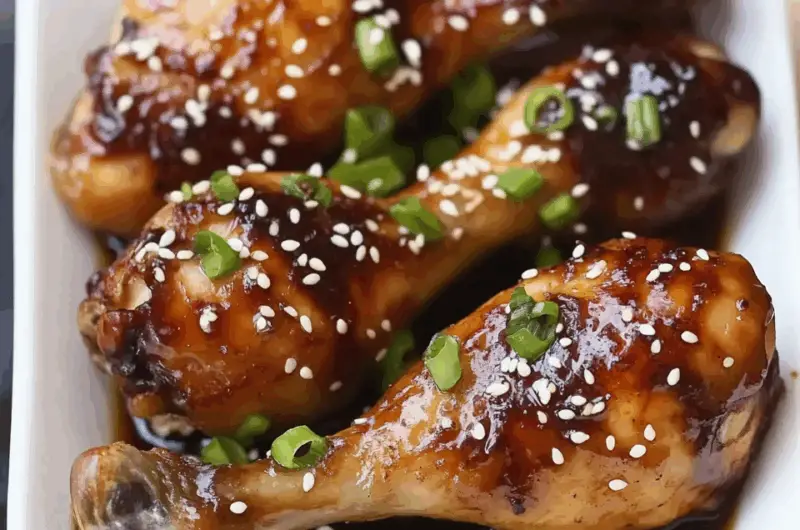 Sticky Japanese Glazed Chicken Drumsticks