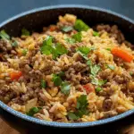 Savory Oriental Ground Beef with Fluffy Rice