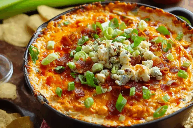 Ultimate Game-Day 7-Layer Buffalo Chicken Dip