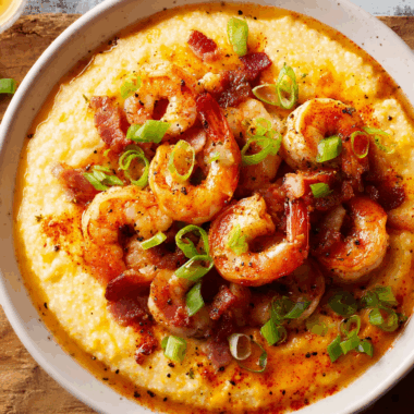 Southern-Style Creamy Shrimp and Grits with Cajun Butter Sauce