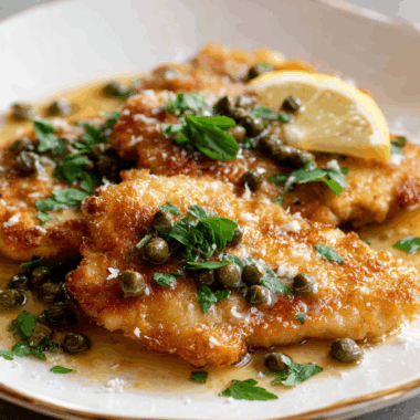 Zesty Lemon Chicken Piccata with Capers and Parsley