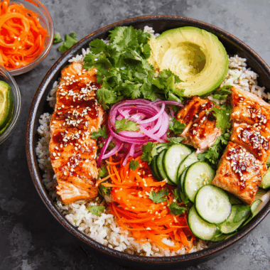 Flavorsome Spicy Salmon Power Bowls