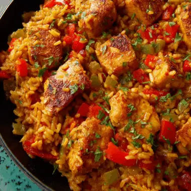 Spanish Chicken and Saffron Rice Delight
