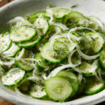 Sweet & Tangy Dill-Marinated Cucumber Delight