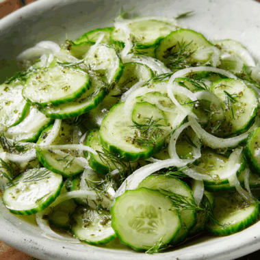 Sweet & Tangy Dill-Marinated Cucumber Delight