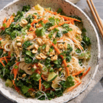 Sweet & Spicy Sesame Rice Noodle Salad