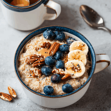 Creamy Instant Pot Steel Cut Oats with Berries and Maple
