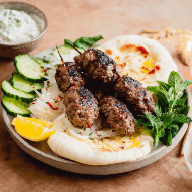 Tender and Flavorful Middle Eastern Beef Kafta Skewers