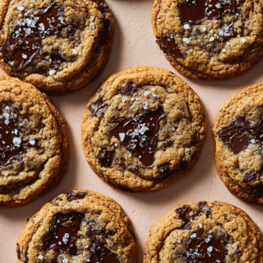 Perfectly Chewy Chocolate Chip Cookies with Melted Butter and Chopped Chocolate