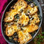Savory Kale & Mushroom Strata with Cheddar Bliss