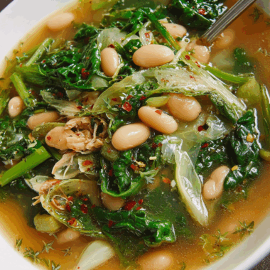 Tuscan-Style Escarole and White Bean Comfort Bowl