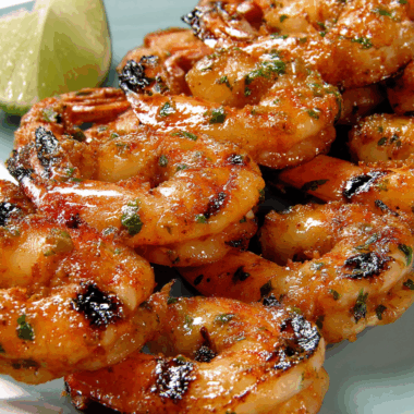 Fiery Sesame-Lemon Grilled Shrimp Delight