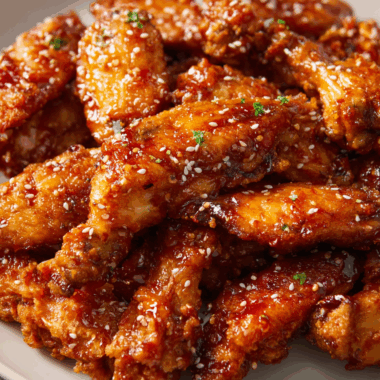 Sweet & Spicy Oven-Baked Honey Sriracha Chicken Wings