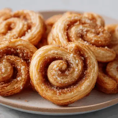 Golden Puff Cinnamon Palmiers